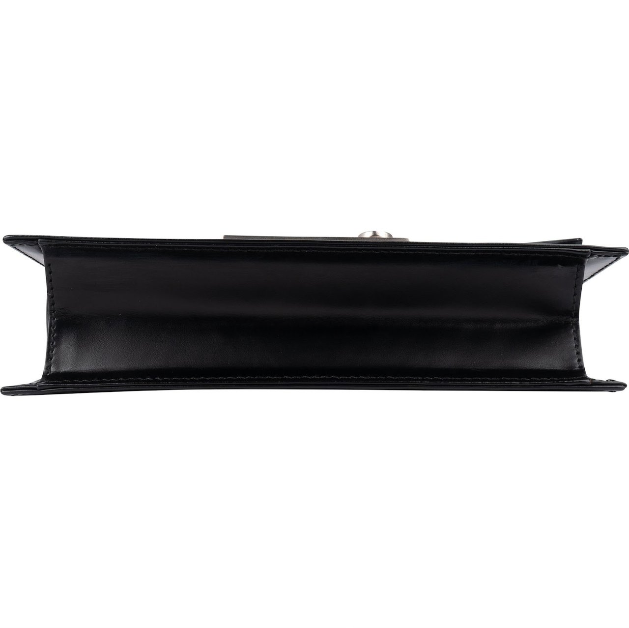 Salvatore Ferragamo Leather Gancini Small Flap Crossbody Bag Zwart