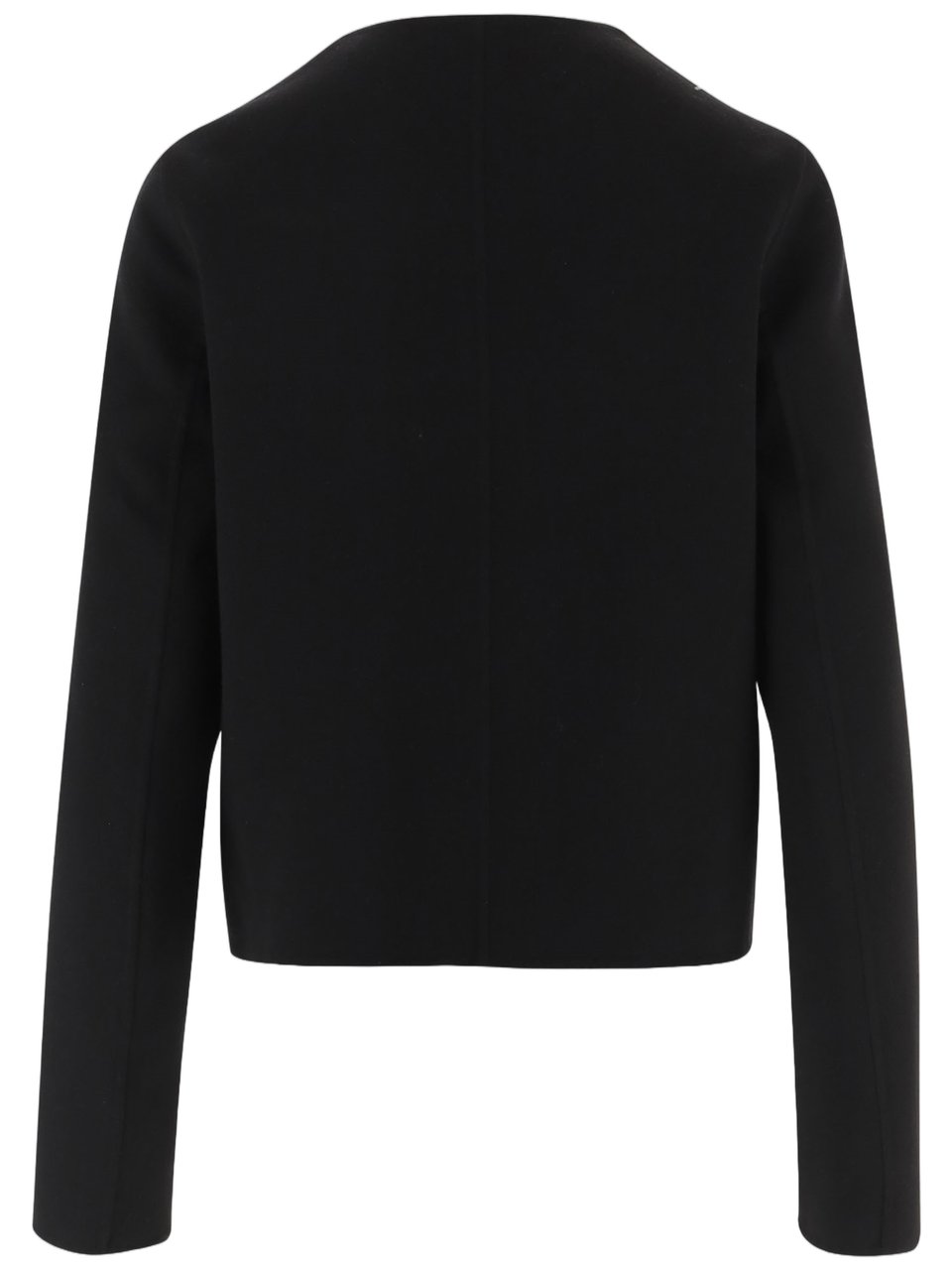 Salvatore Ferragamo Black Golden Buttons Wool Jacket Zwart