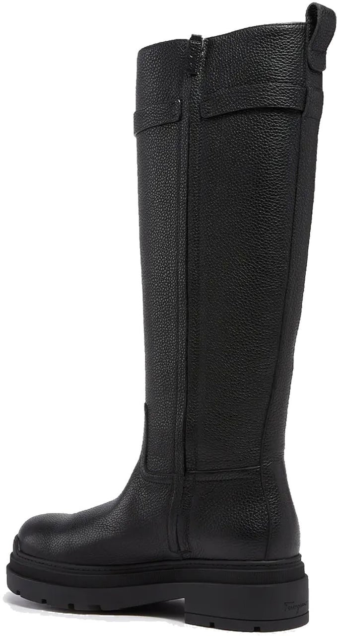 Salvatore Ferragamo Salvatore Ferragamo Leather Boots Zwart