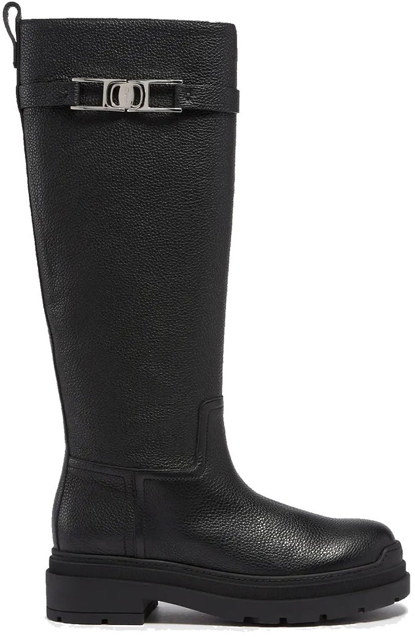 Salvatore Ferragamo Salvatore Ferragamo Leather Boots Zwart