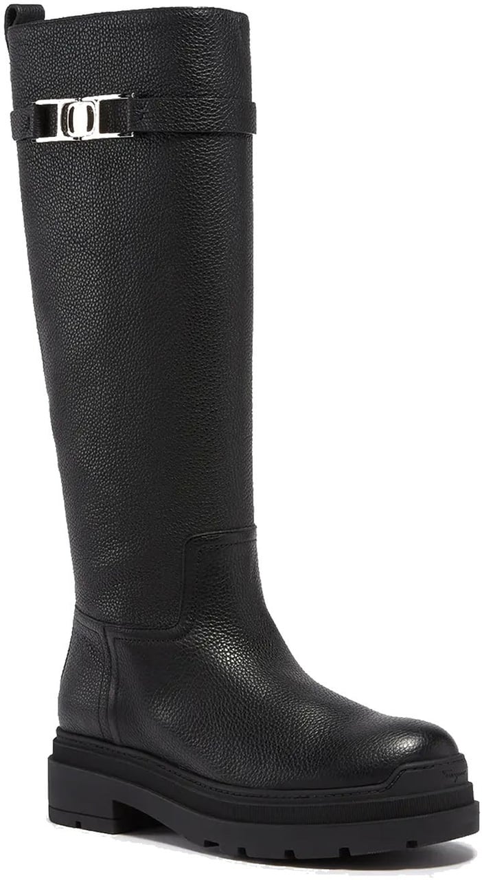 Salvatore Ferragamo Salvatore Ferragamo Leather Boots Zwart