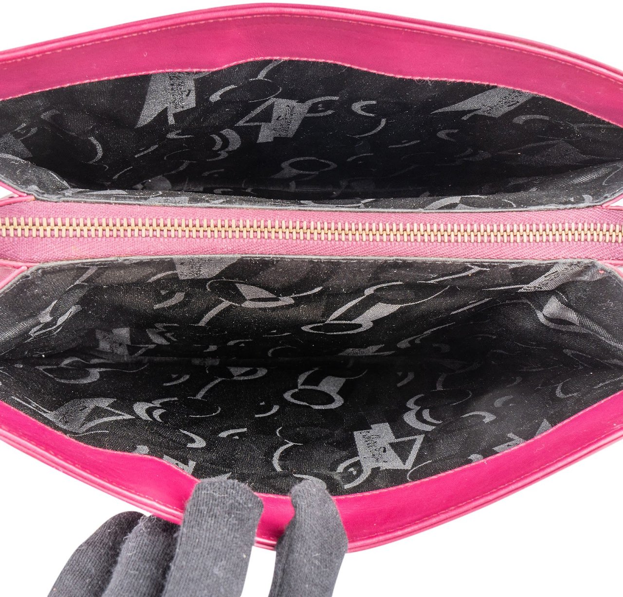 Salvatore Ferragamo Leather Gancini Tote Shoulder Bag Roze