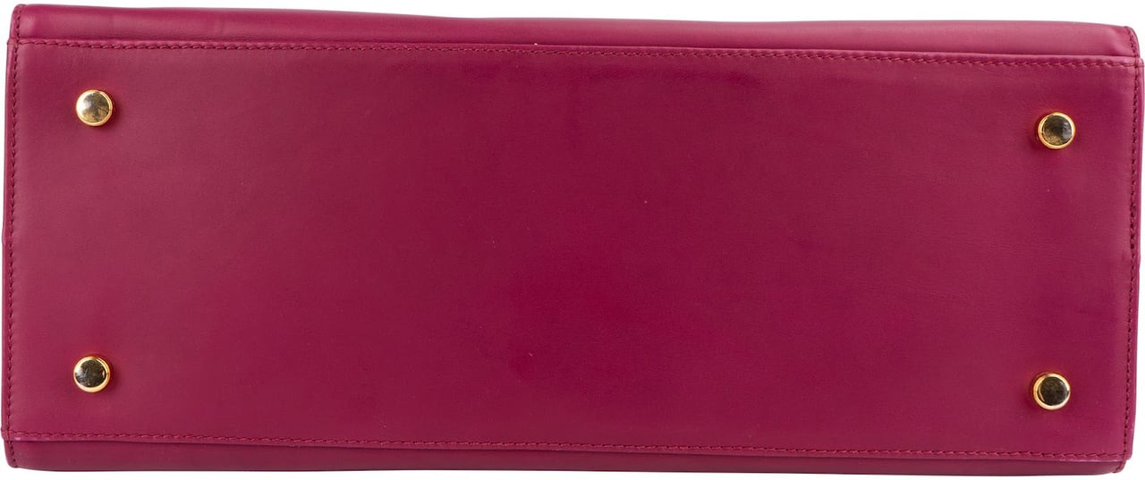 Salvatore Ferragamo Leather Gancini Tote Shoulder Bag Roze