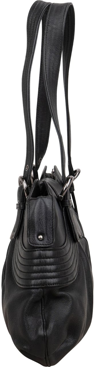 Salvatore Ferragamo Leather Marisa Shoulder Bag Zwart