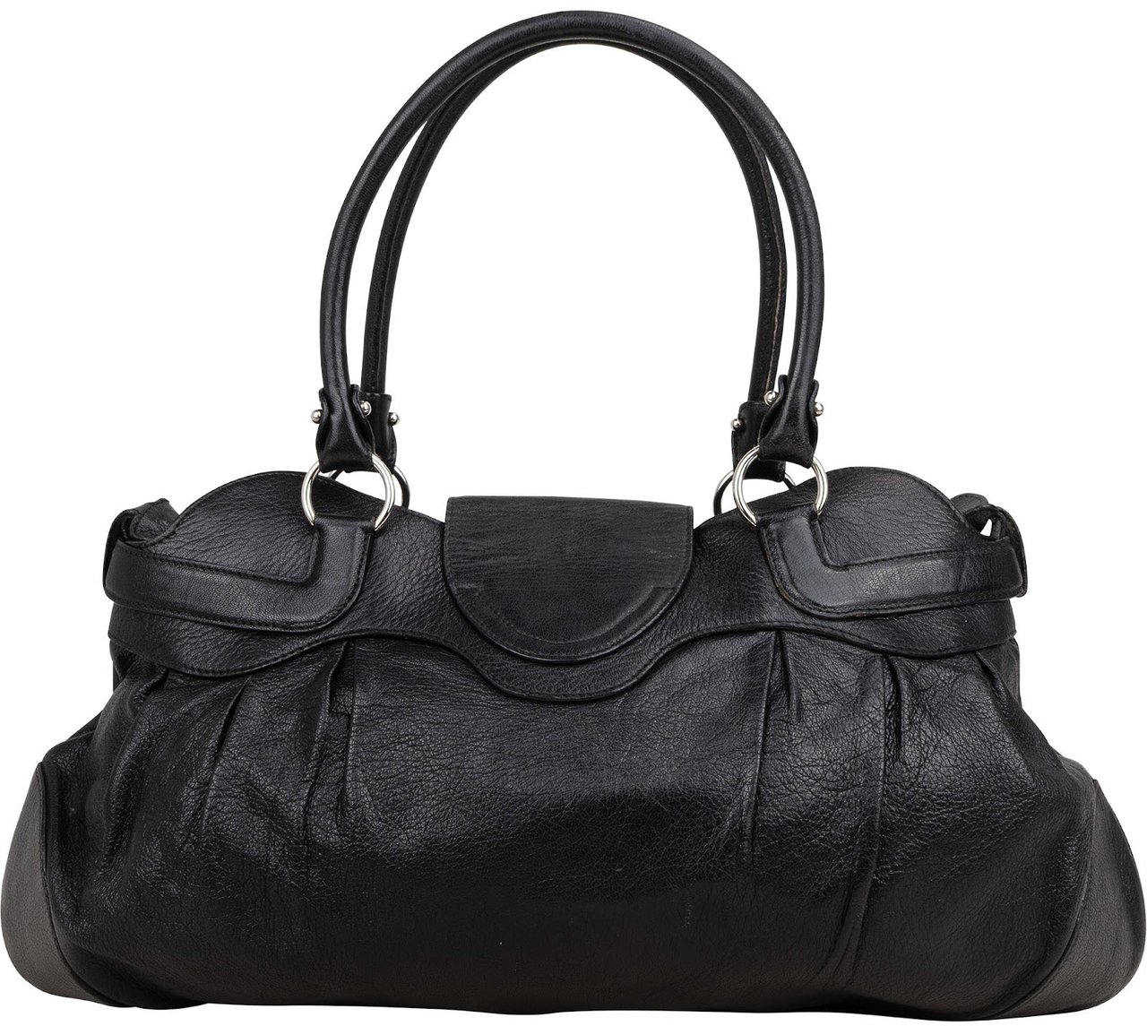 Salvatore Ferragamo Salvatore Ferragamo Black Leather Marisa Handbag Zwart