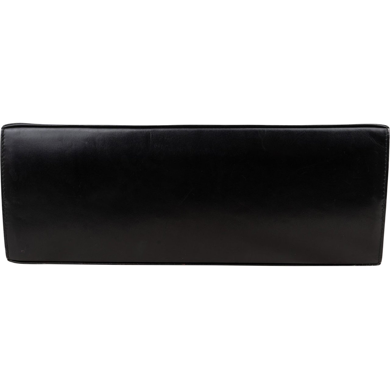 Salvatore Ferragamo Black Leather Calfskin Gancini Top Handle Handbag Zwart