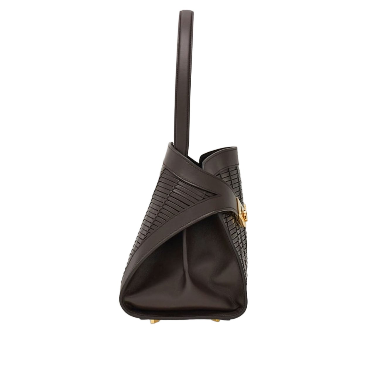 Salvatore Ferragamo Hug Soft Leather Shoulder Bag Bruin