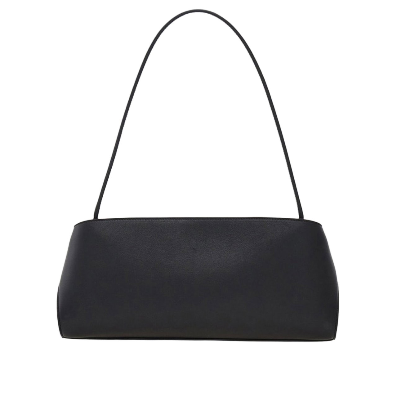 Salvatore Ferragamo Embossed Leather Shoulder Bag with Gancini Buckle Closure Zwart