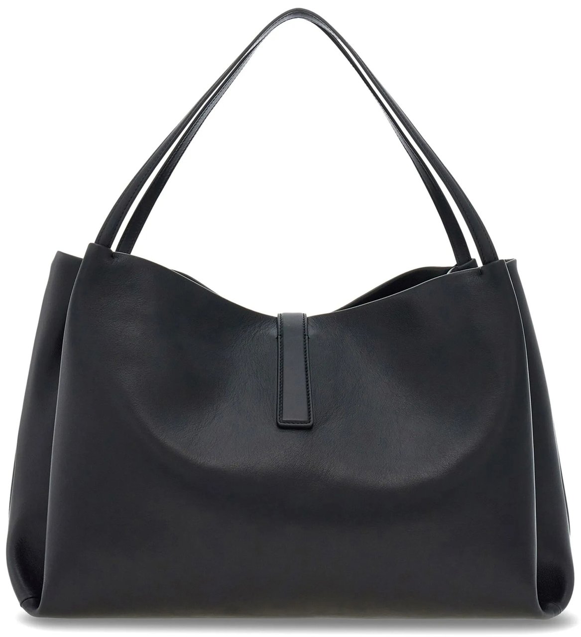 Salvatore Ferragamo Black Tote M Medium Structured Totes Zwart