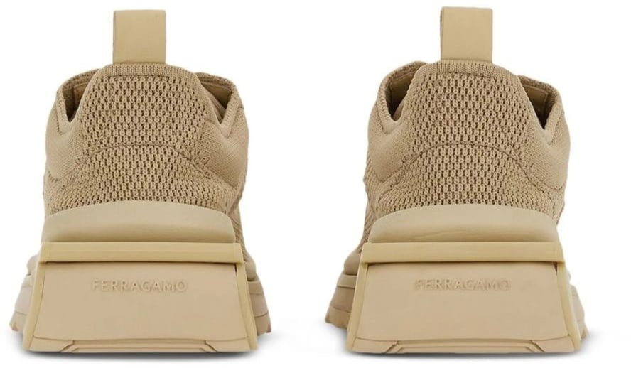 Salvatore Ferragamo Beige Fabric Athletic Sneakers Divers