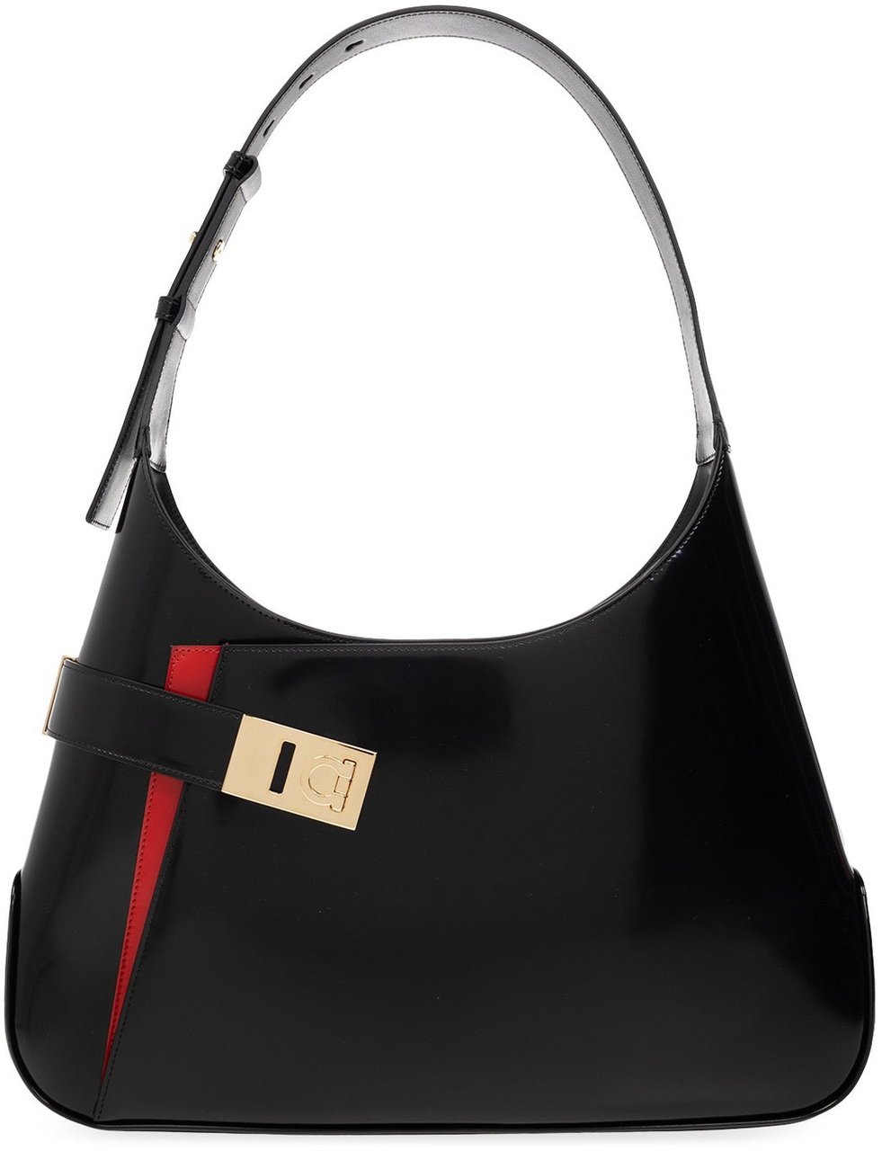 Salvatore Ferragamo Salvatore Ferragamo Arch Hobo Shoulder Bag Zwart