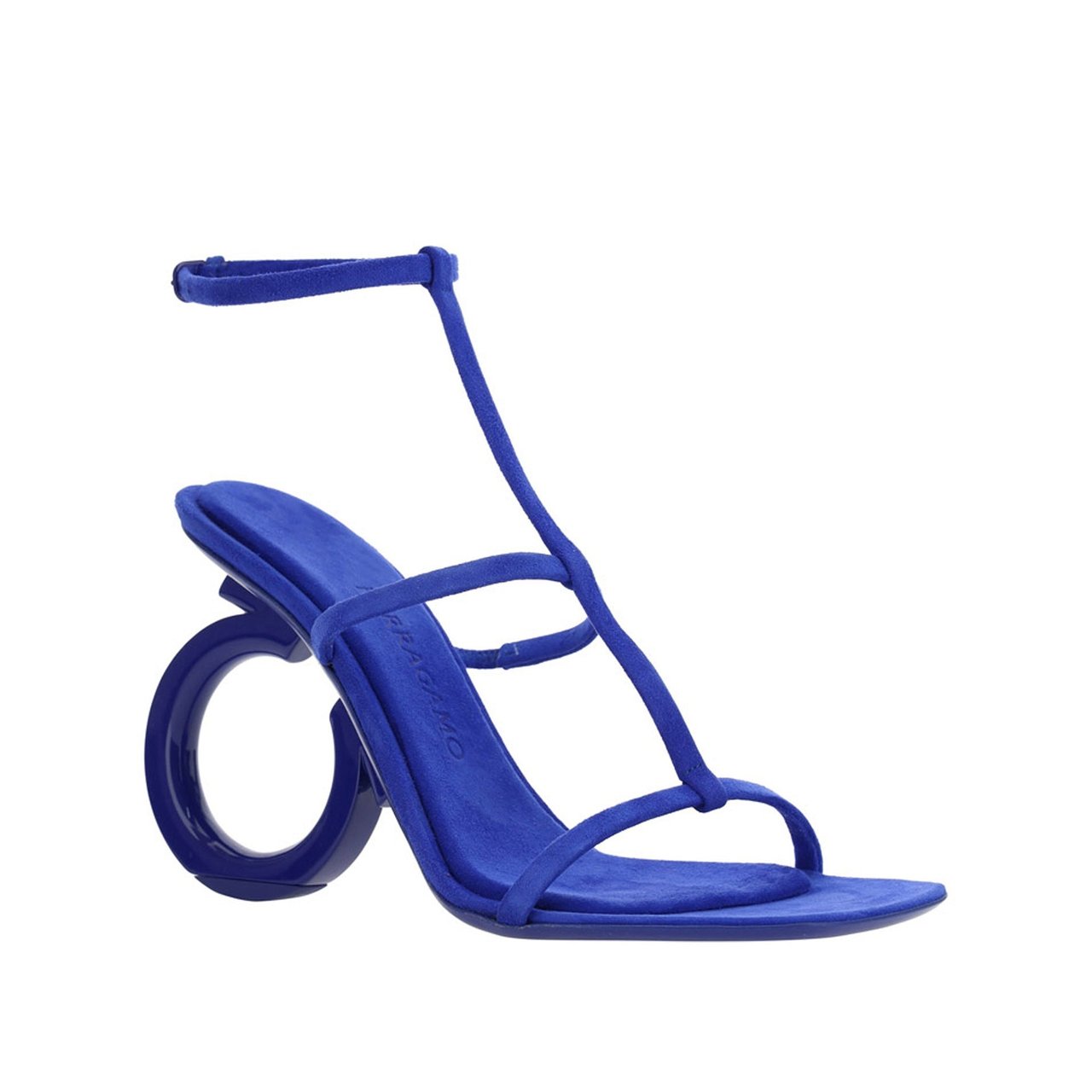 Salvatore Ferragamo Salvatore Ferragamo Elina Leather Sandals Blauw