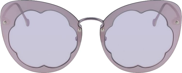 Salvatore Ferragamo Purple Metal Sunglasses Paars