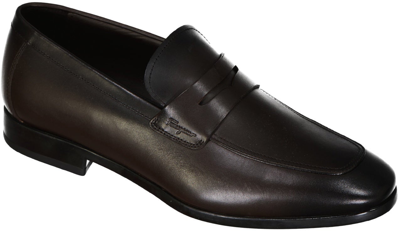 Salvatore Ferragamo Salvatore Ferragamo Gray Loafers Bruin