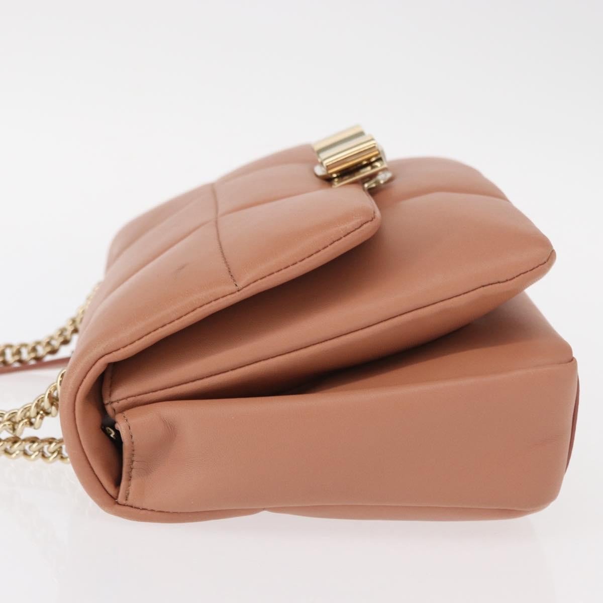 Salvatore Ferragamo Vara Soft Flap Bag Quilted Leather Small Roze