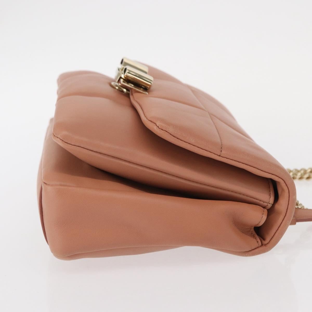 Salvatore Ferragamo Vara Soft Flap Bag Quilted Leather Small Roze