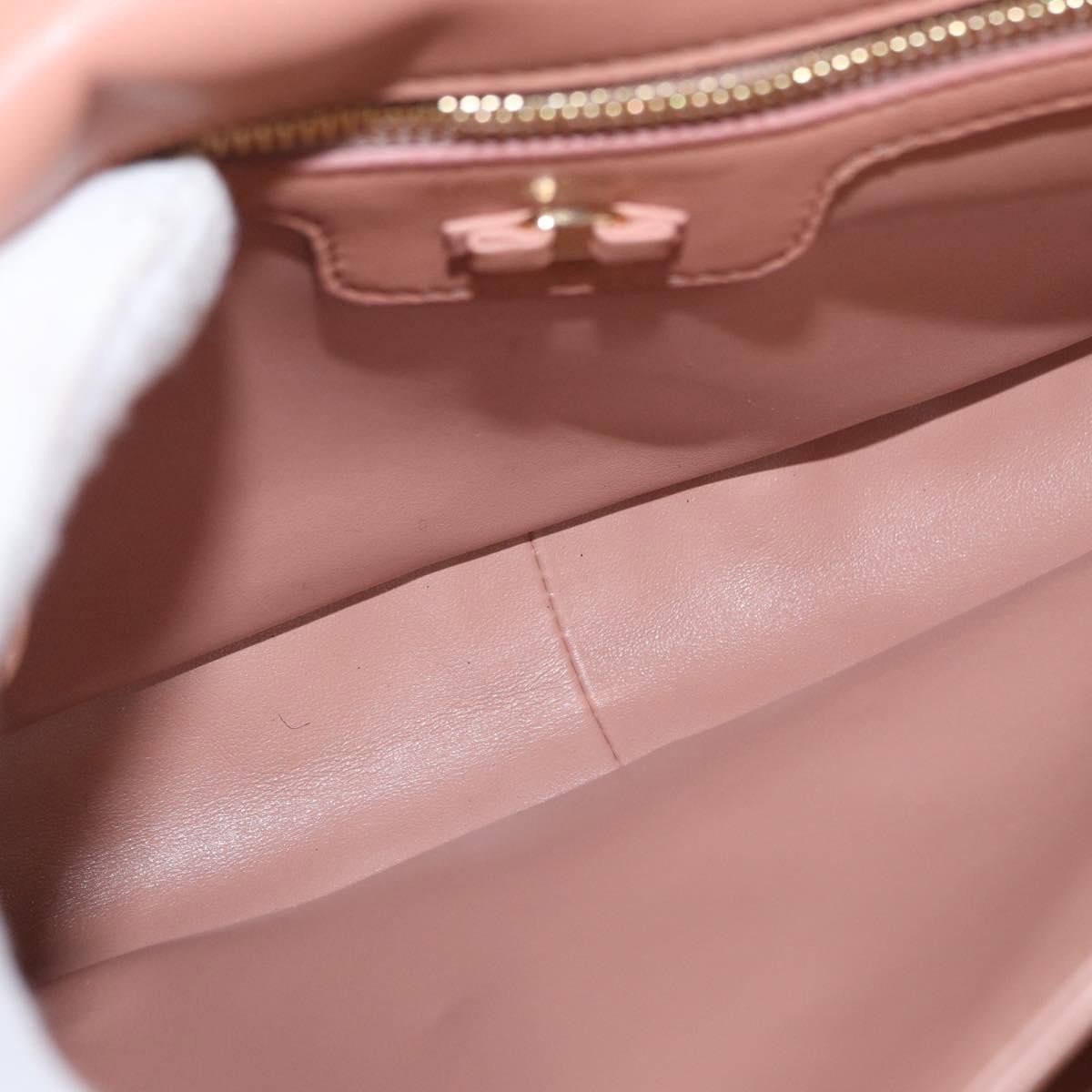 Salvatore Ferragamo Vara Soft Flap Bag Quilted Leather Small Roze