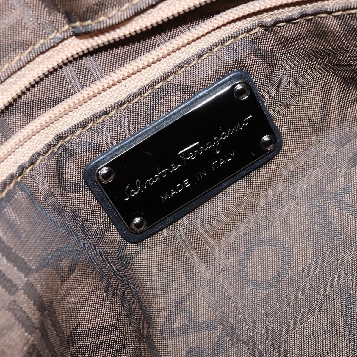 Salvatore Ferragamo Salvatore Ferragamo Gancini Tote PVC Leather Zwart