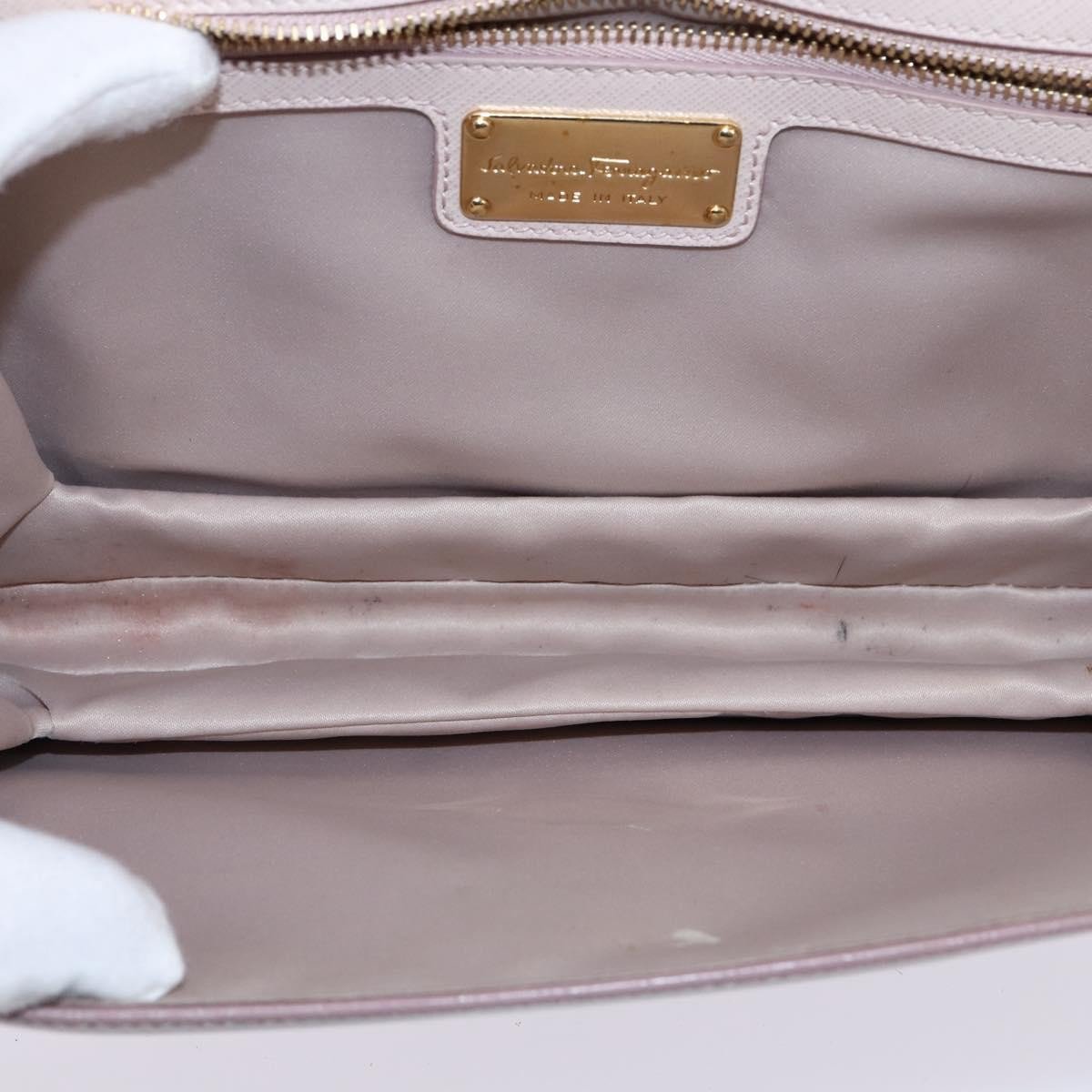 Salvatore Ferragamo Ginny Crossbody Bag Leather Small Roze