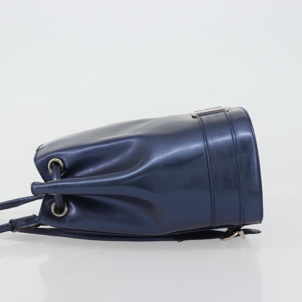 Salvatore Ferragamo Vala Patent Leather Navy