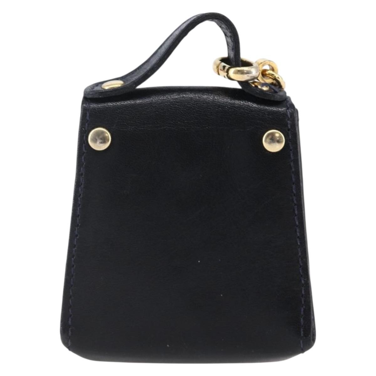 Salvatore Ferragamo Salvatore Ferragamo Gancini Charm Convertible Shoulder Bag Leather Navy