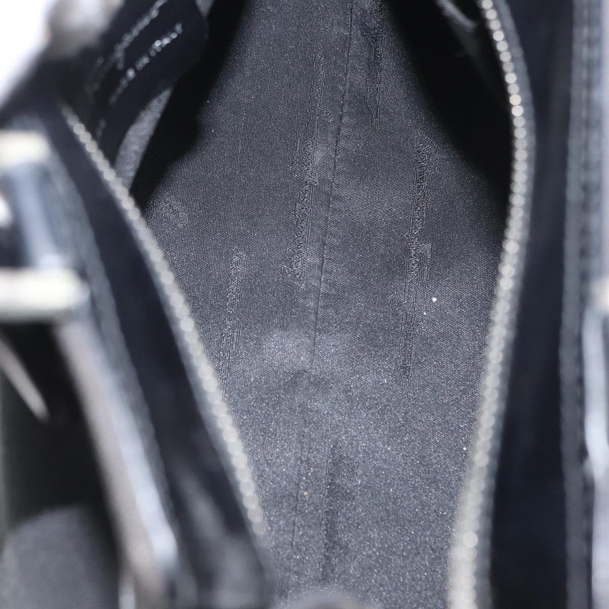 Salvatore Ferragamo Salvatore Ferragamo Double Gancini Side Buckle Tote Canvas Zwart