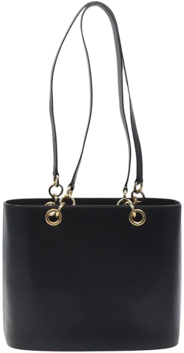 Salvatore Ferragamo Vintage Tote bag Leather Zwart