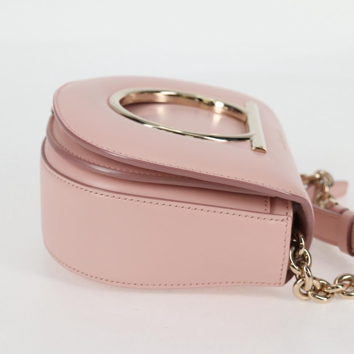 Salvatore Ferragamo Salvatore Ferragamo Vela Flap Crossbody Bag Leather Medium Roze