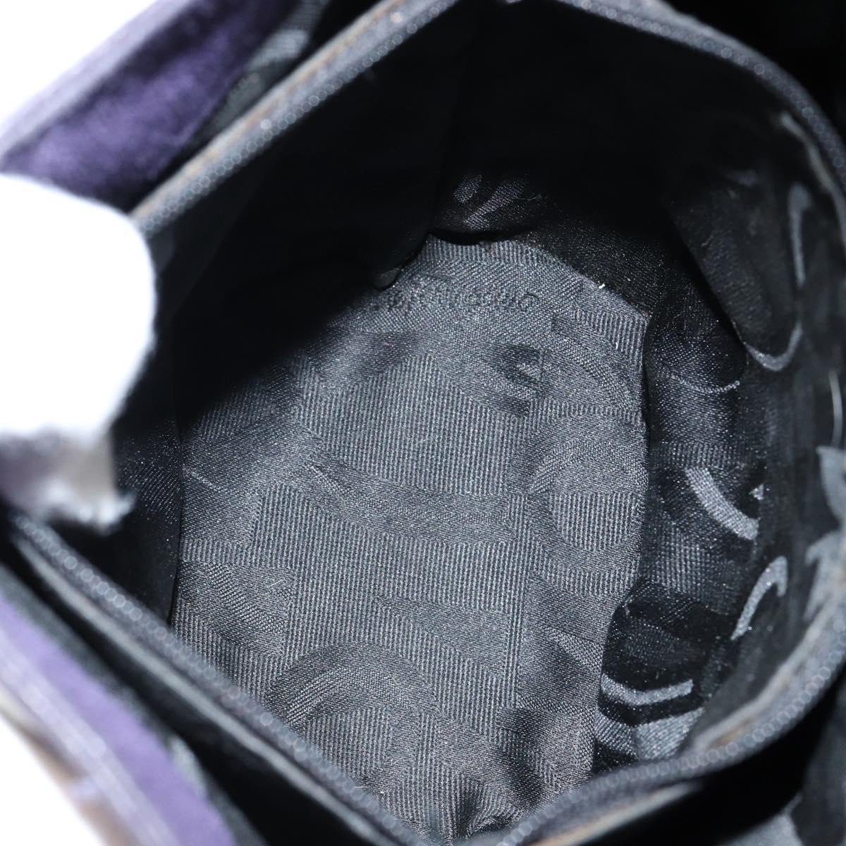 Salvatore Ferragamo Salvatore Ferragamo Vara Bow Top Handle Bucket Bag Suede Paars