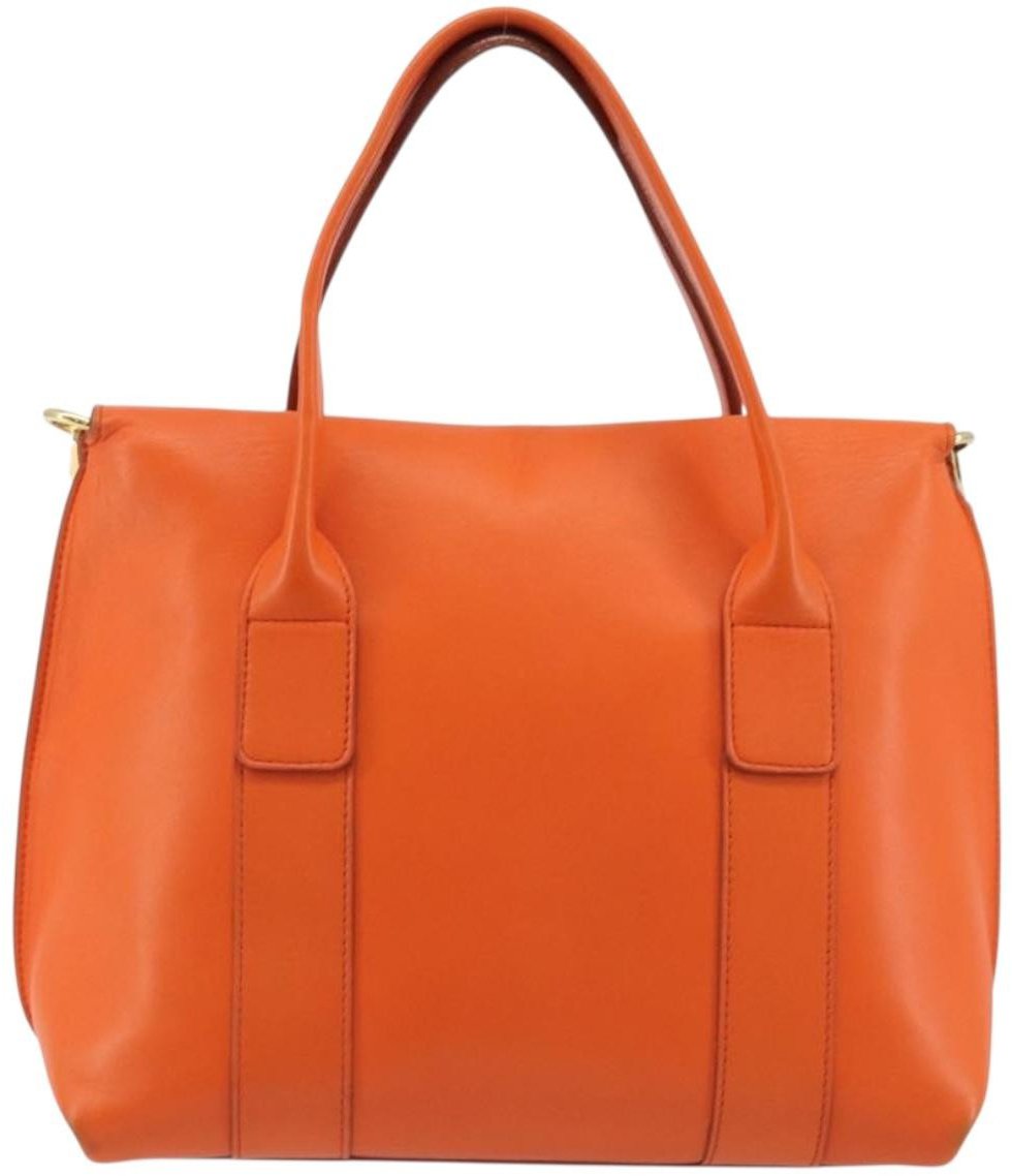 Salvatore Ferragamo Sookie Satchel Leather Small Oranje