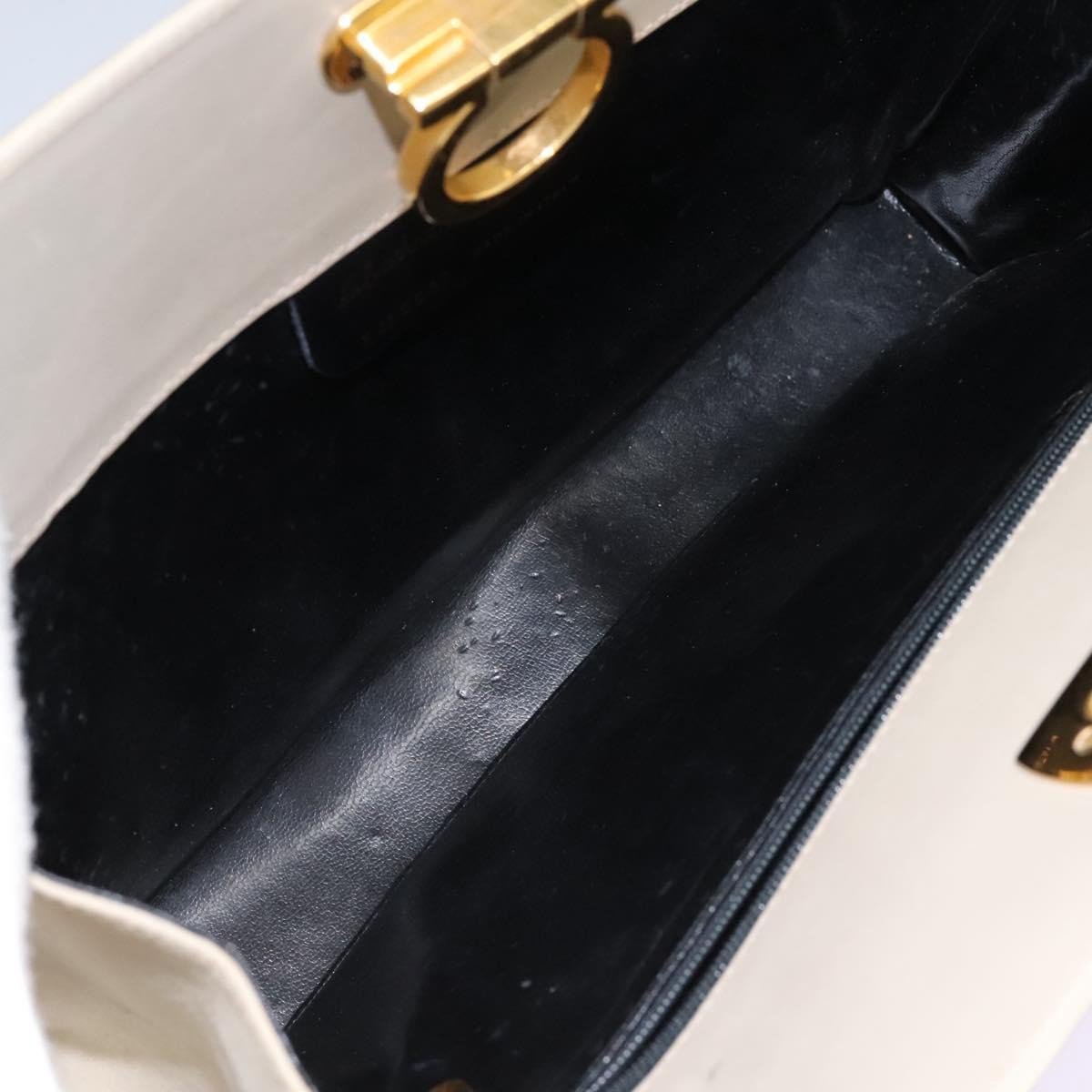 Salvatore Ferragamo Gancini Chain Leather Beige
