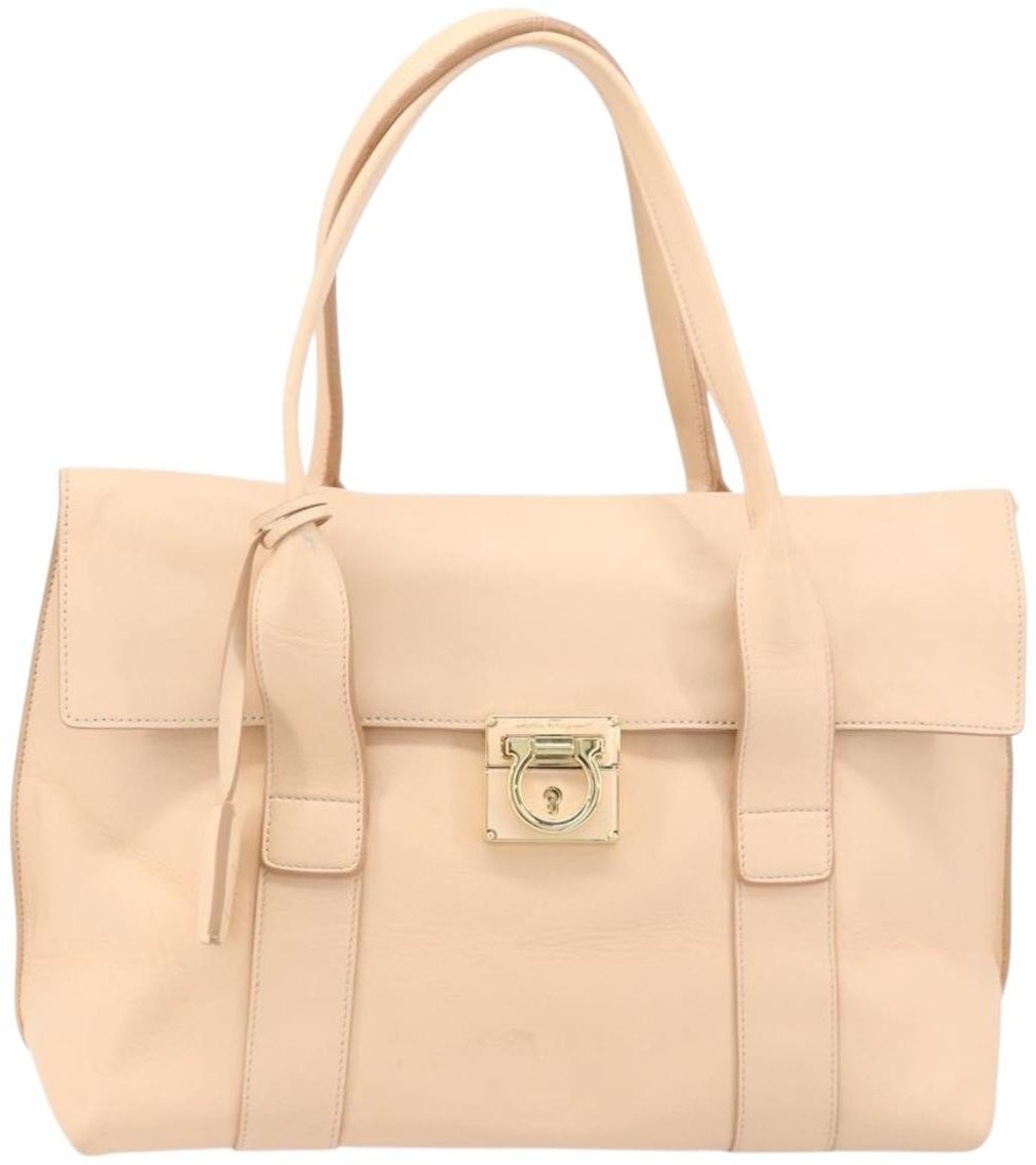 Salvatore Ferragamo Sookie Satchel Leather Medium Roze