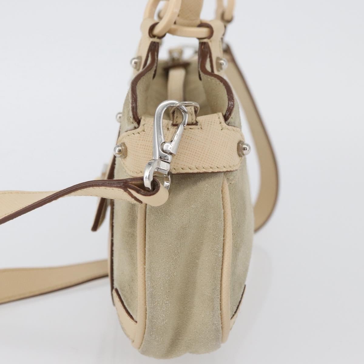 Salvatore Ferragamo Gancini Suede Beige