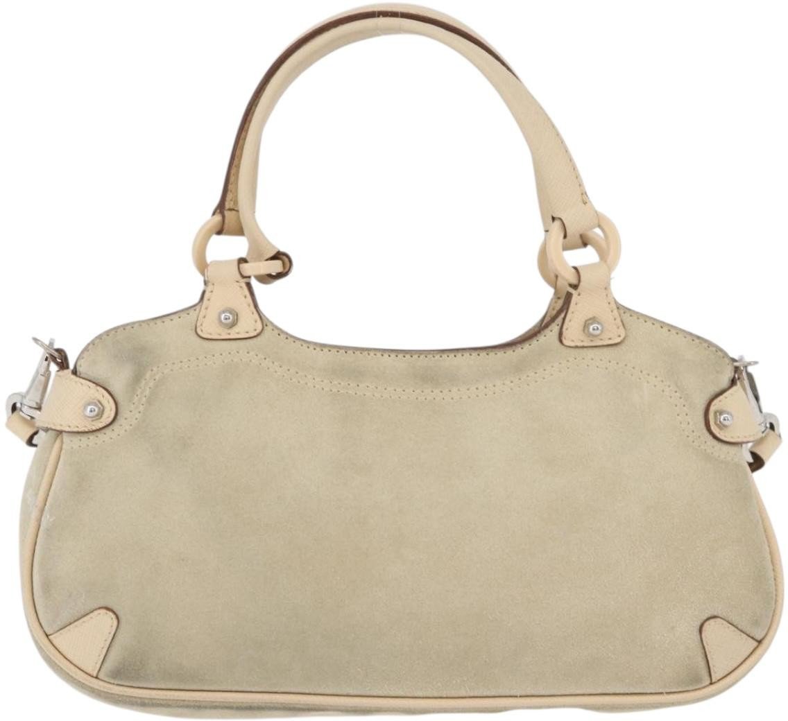 Salvatore Ferragamo Gancini Suede Beige