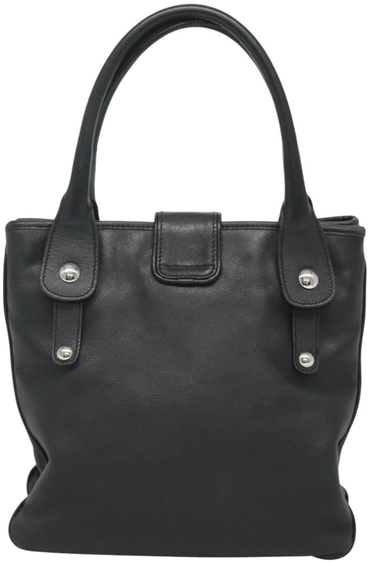 Salvatore Ferragamo Gancini Leather Small Zwart