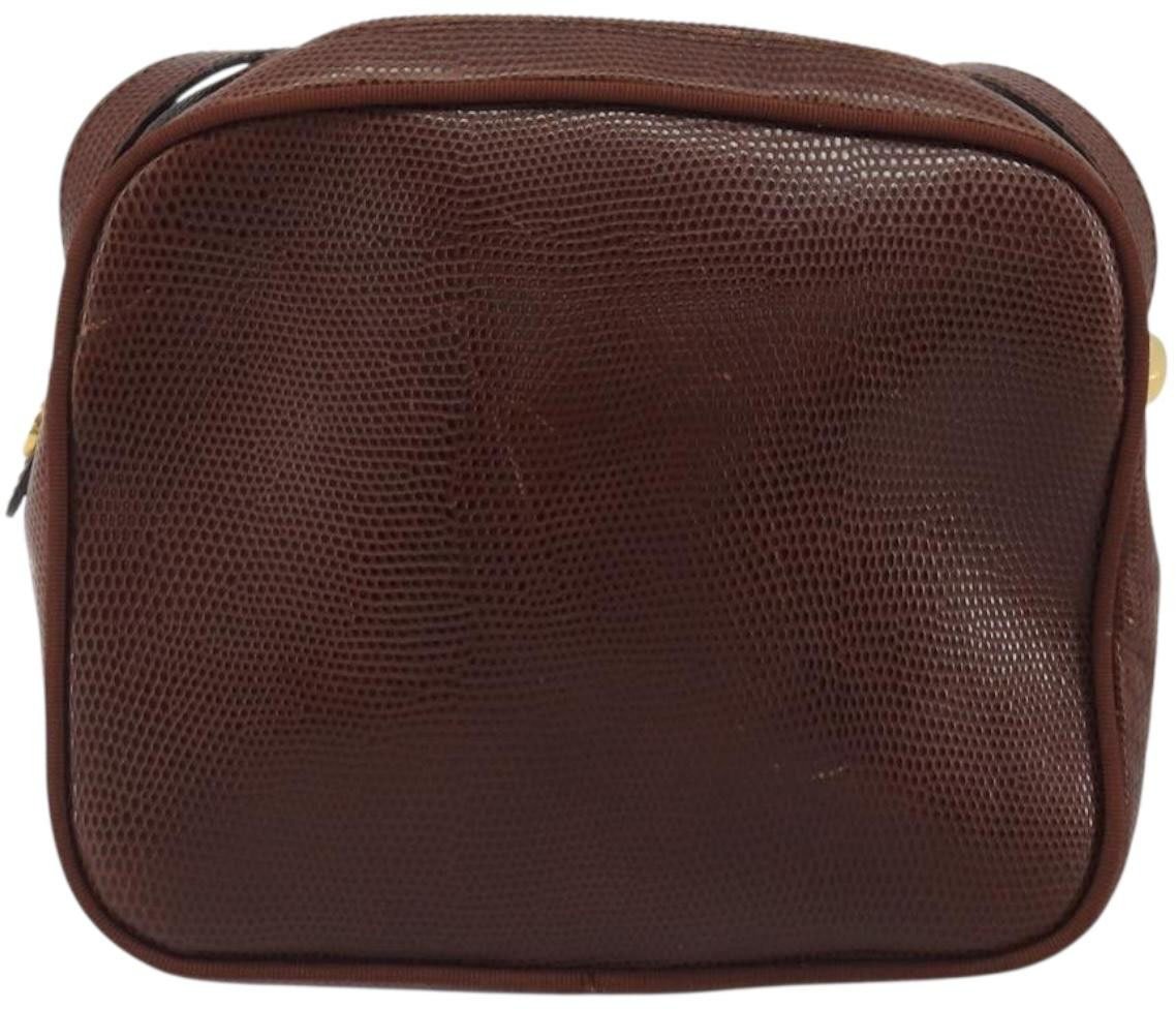 Salvatore Ferragamo Vara Bow camera Leather Bruin