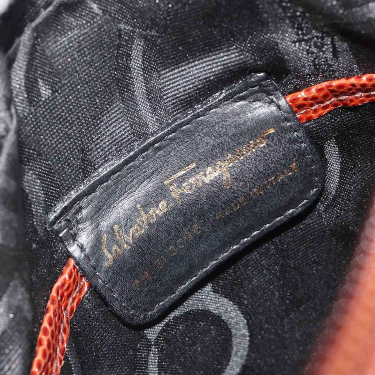 Salvatore Ferragamo Vara Bow camera Leather Bruin