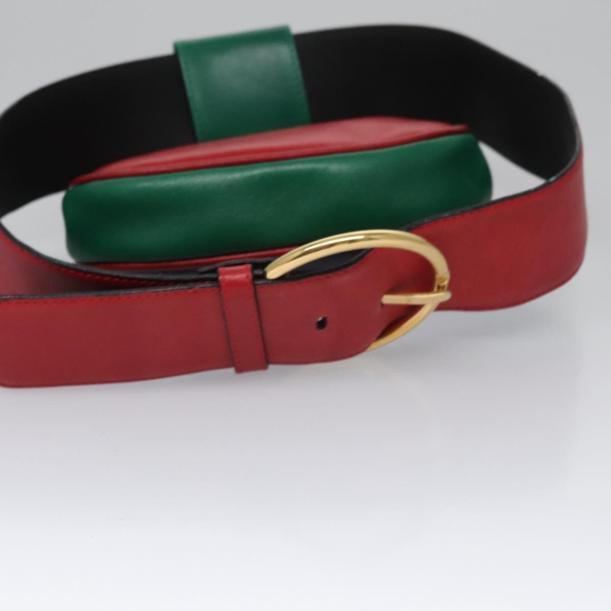 Salvatore Ferragamo Gancini waist Leather Rood