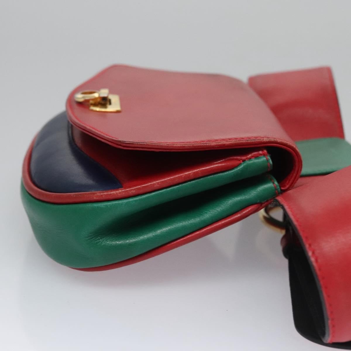 Salvatore Ferragamo Gancini waist Leather Rood