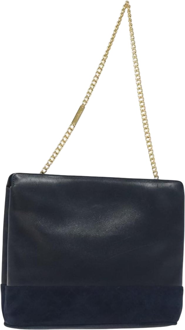 Salvatore Ferragamo Vintage Chain Leather Navy