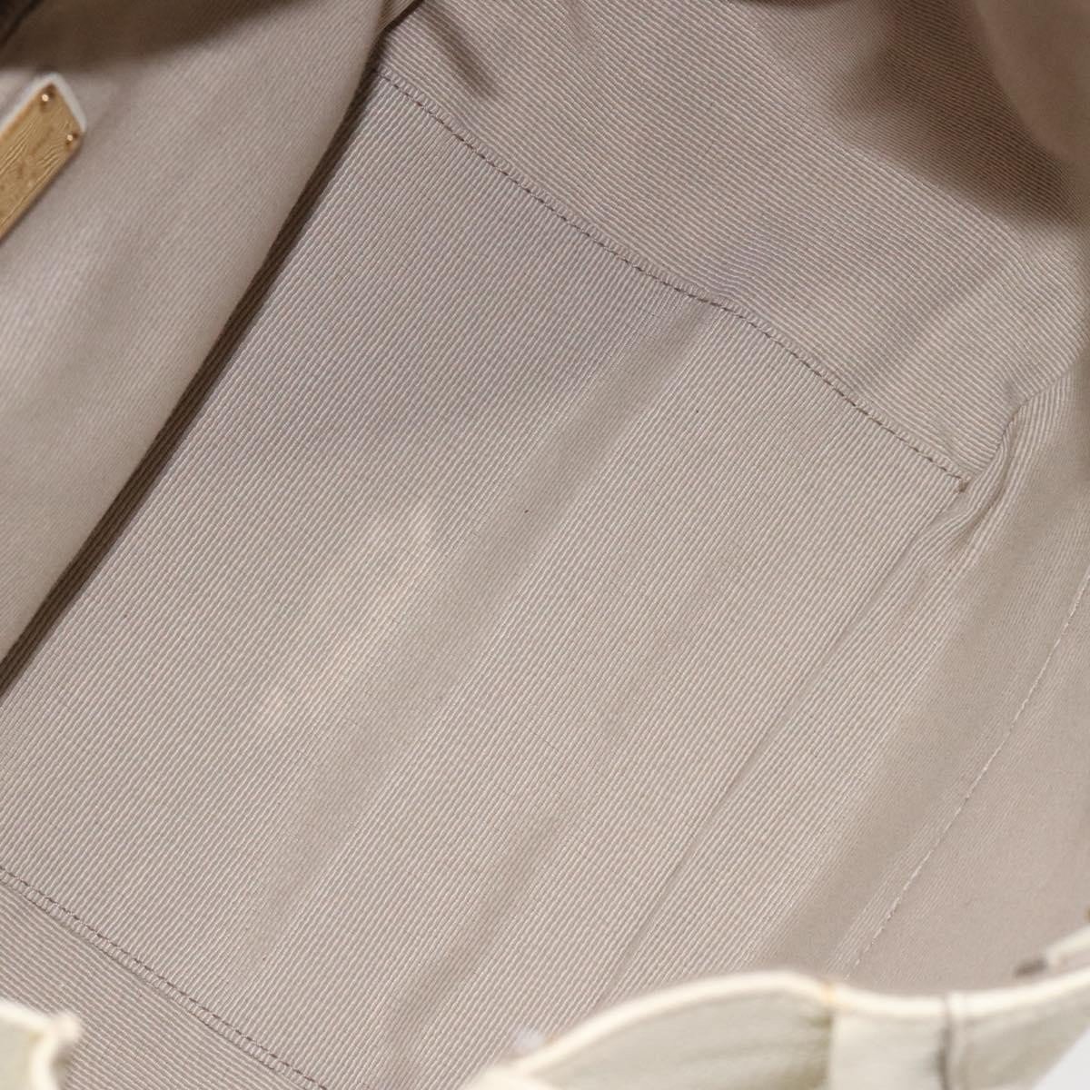 Salvatore Ferragamo Salvatore Ferragamo Gancini Hobo Stitched Leather Medium Wit