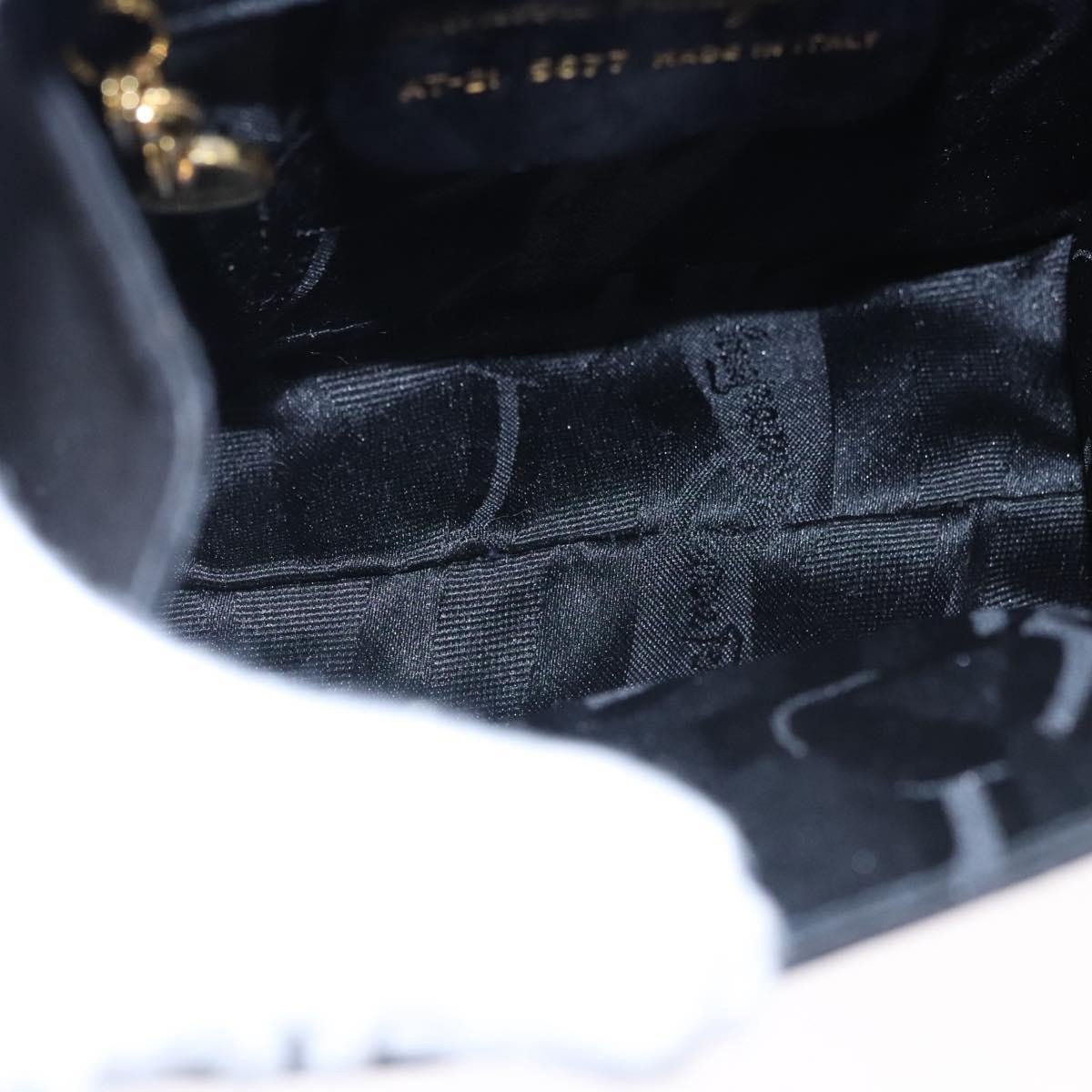 Salvatore Ferragamo Salvatore Ferragamo Vintage Vara Bow Top Handle Bag Suede Zwart