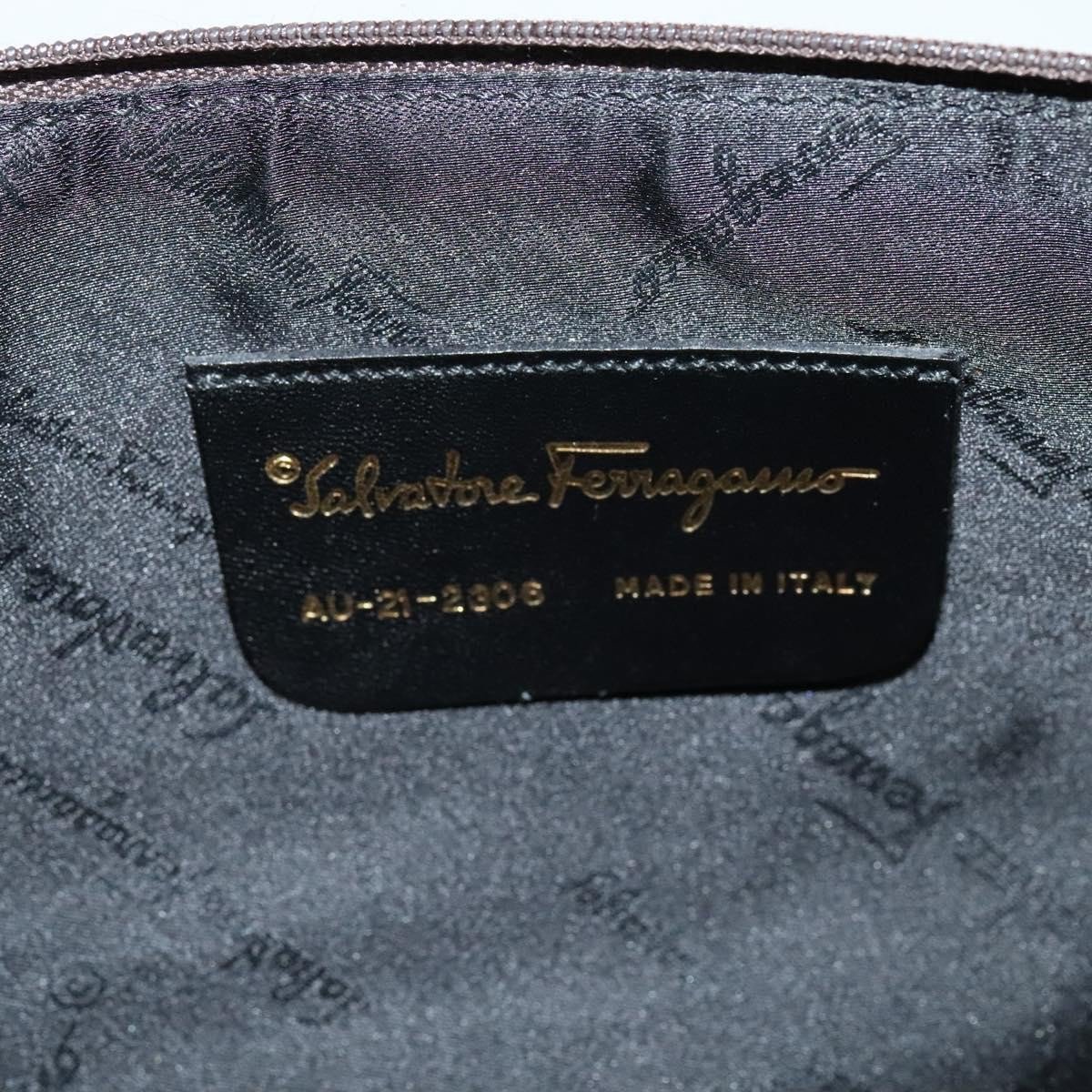 Salvatore Ferragamo Gancini Canvas Navy
