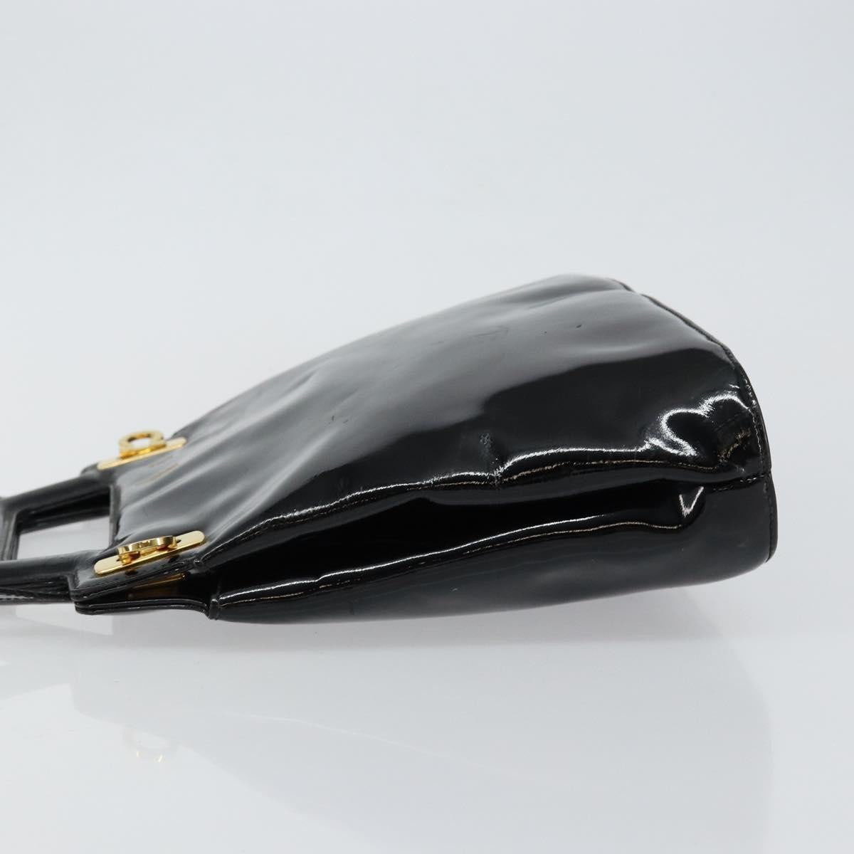 Salvatore Ferragamo Salvatore Ferragamo Wanda Handbag Patent Leather Zwart