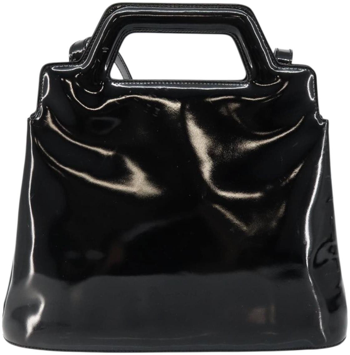 Salvatore Ferragamo Salvatore Ferragamo Wanda Handbag Patent Leather Zwart