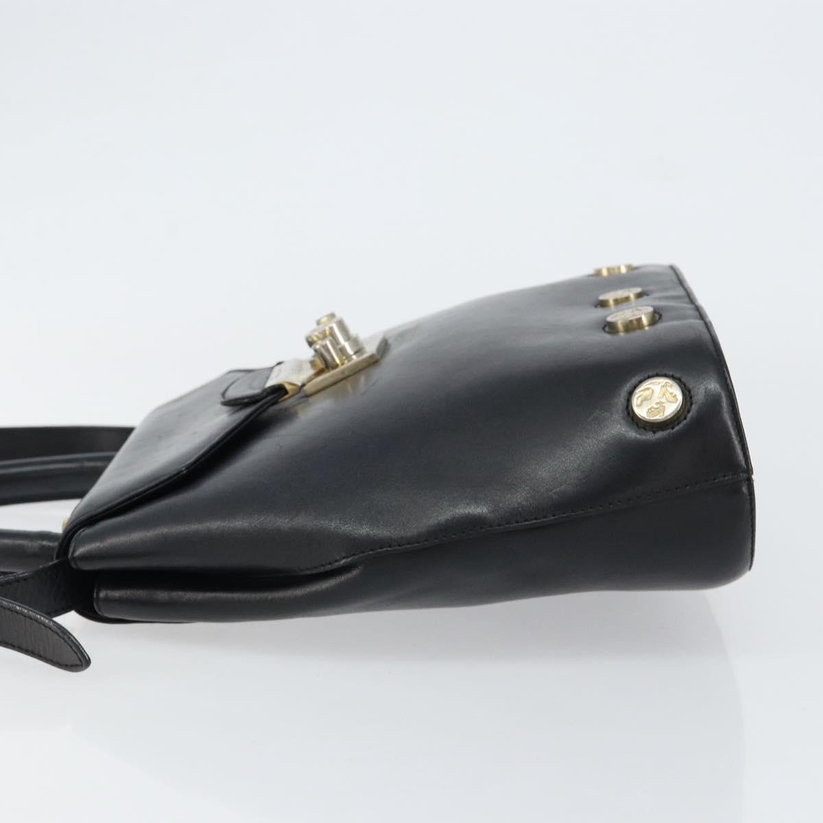 Salvatore Ferragamo Vintage Leather Zwart