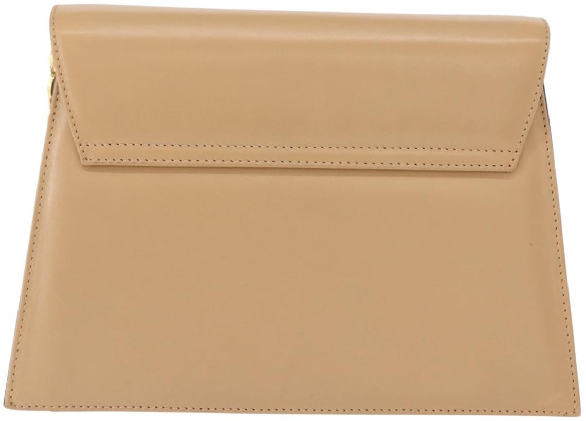 Salvatore Ferragamo Vintage Flap Leather Beige