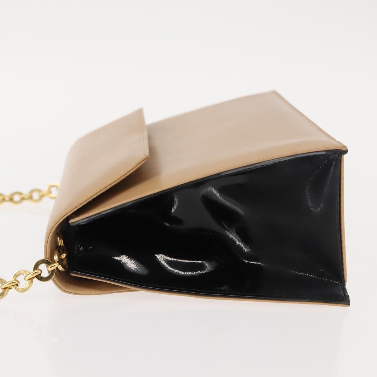Salvatore Ferragamo Vintage Flap Leather Beige