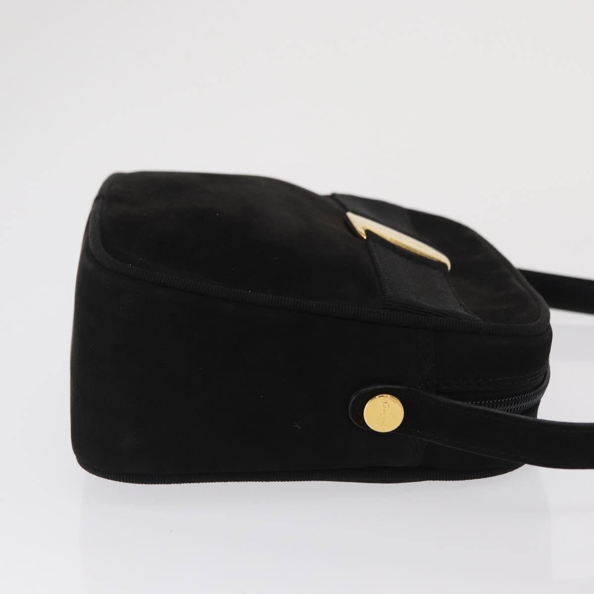 Salvatore Ferragamo Vala Clutch bag Suede Zwart