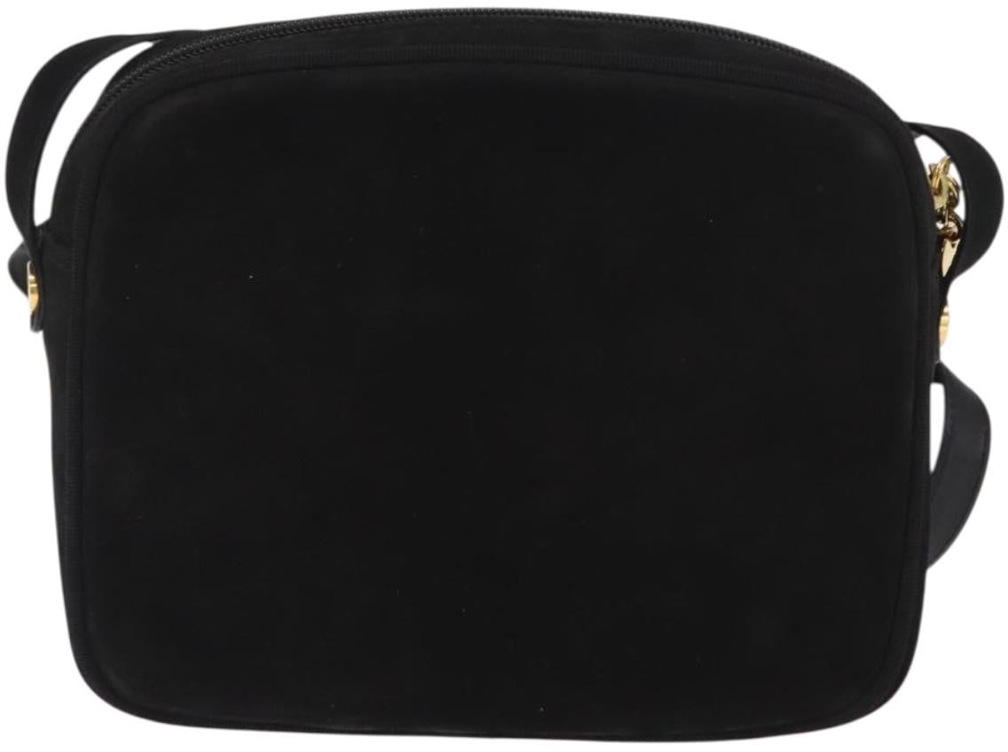 Salvatore Ferragamo Vala Clutch bag Suede Zwart